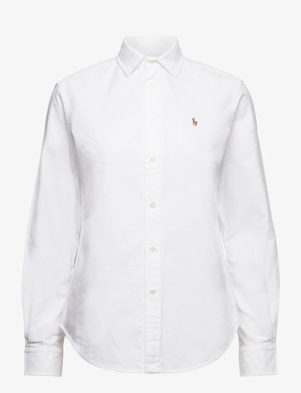 Polo Ralph Lauren - Slim Fit Oxford Shirt - jeansskjortor - bsr white - 1