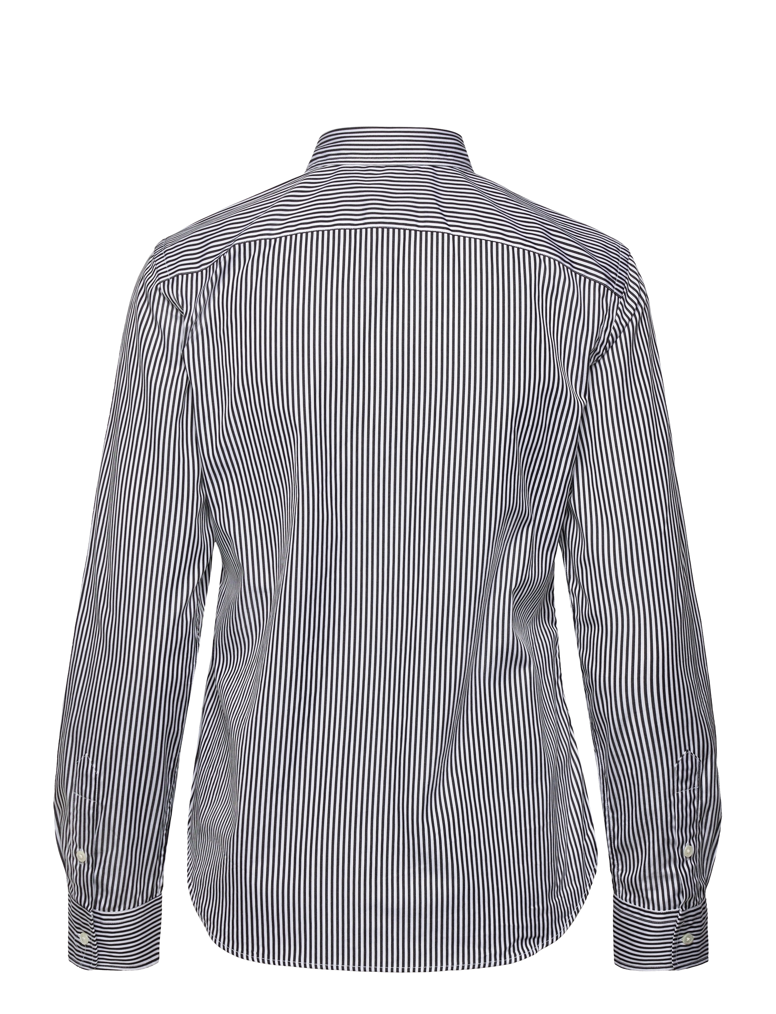 Polo Ralph Lauren - Slim Fit Striped Cotton Shirt - denimskjorter - 1322b white/polo - 2