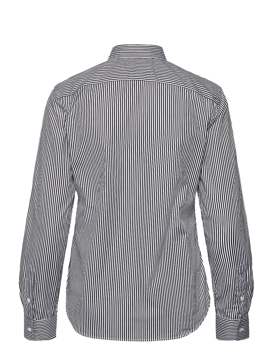 Polo Ralph Lauren - Slim Fit Striped Cotton Shirt - denimskjorter - 1322b white/polo - 2