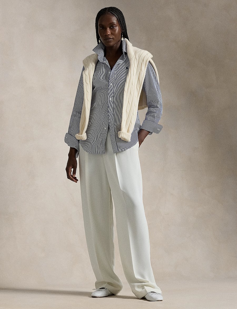 Polo Ralph Lauren - Slim Fit Striped Cotton Shirt - chemises en jeans - 1322 white/ fall - 4