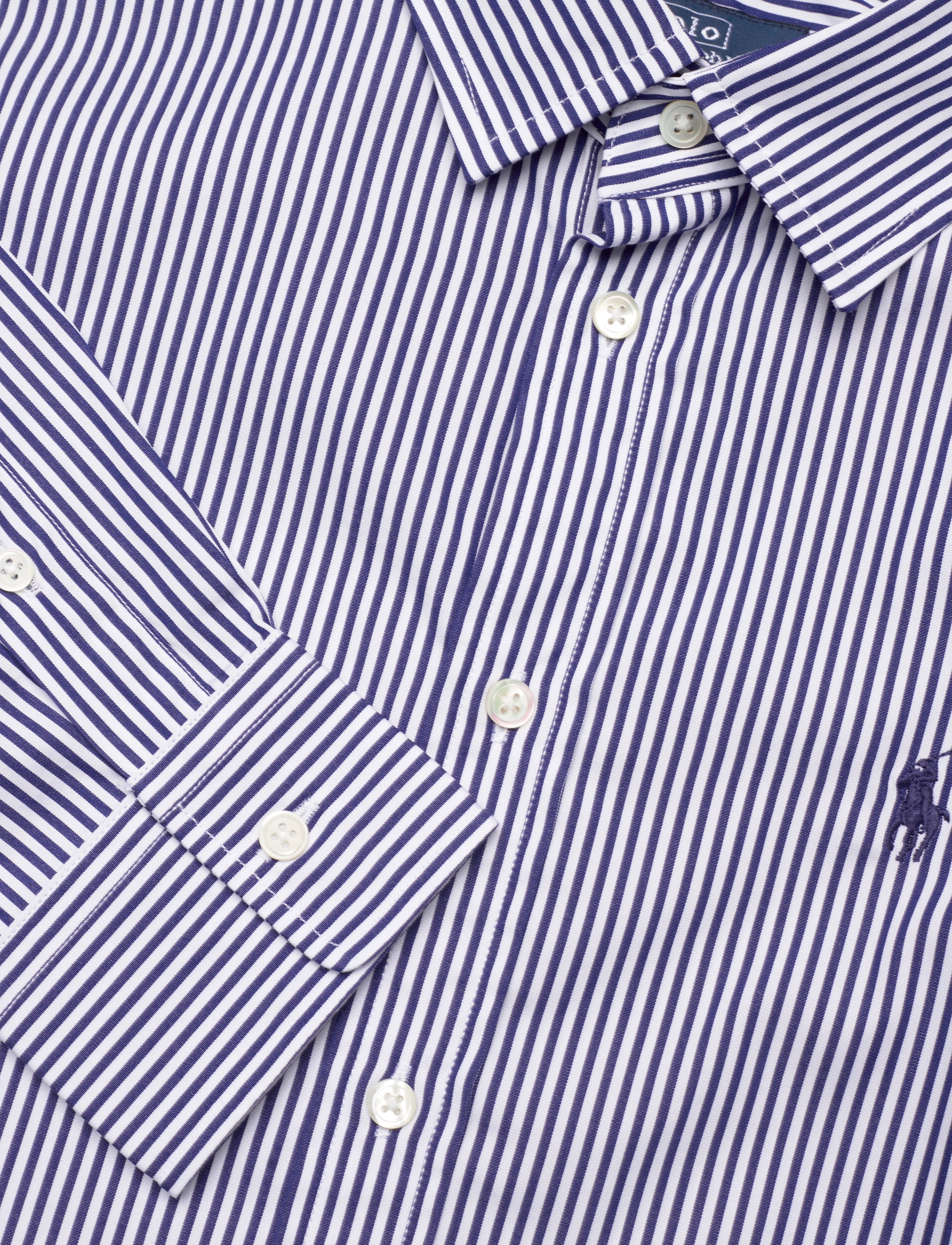 Polo Ralph Lauren - Slim Fit Striped Cotton Shirt - chemises en jeans - 1322 white/ fall - 5