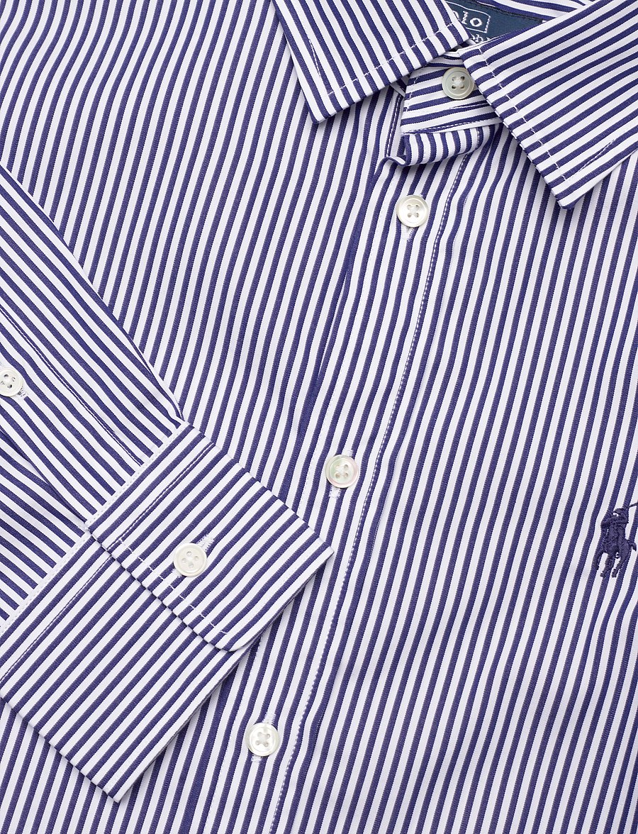 Polo Ralph Lauren - Slim Fit Striped Cotton Shirt - chemises en jeans - 1322 white/ fall - 5