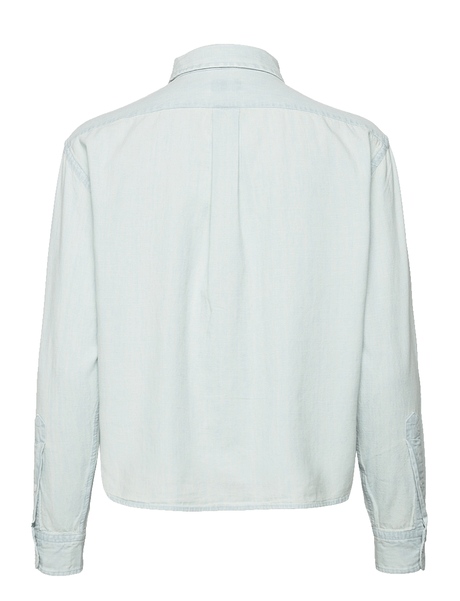 Polo Ralph Lauren - Cropped Boxy Chambray Shirt - chemises en jeans - chambray - 2