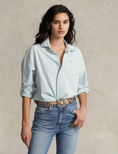 Wide Cropped Chambray Shirt, Polo Ralph Lauren