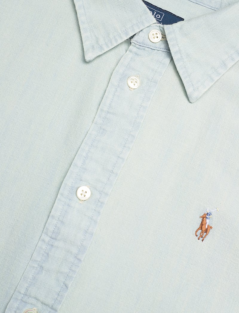 Polo Ralph Lauren - Cropped Boxy Chambray Shirt - denim shirts - chambray - 3