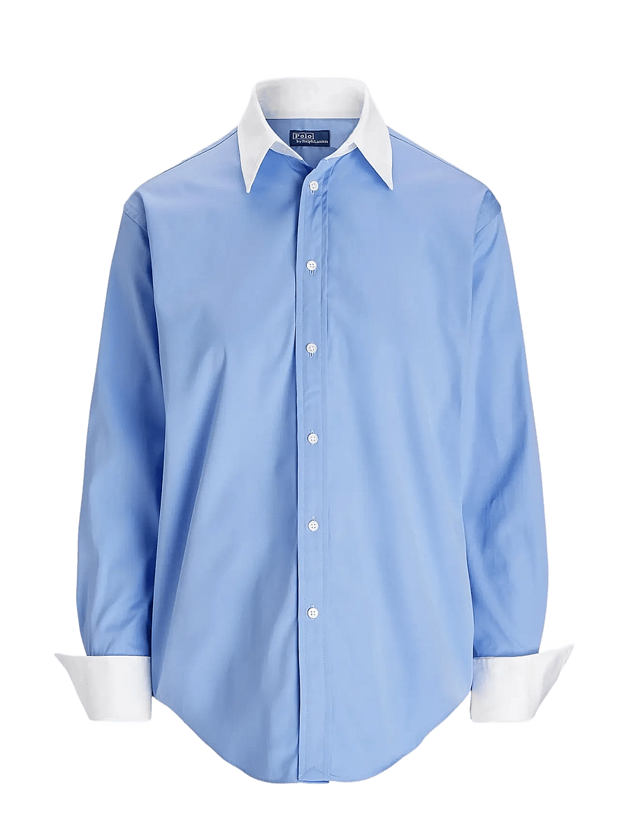Polo Ralph Lauren - Extended-Cuff Cotton Shirt - chopin blue - 1