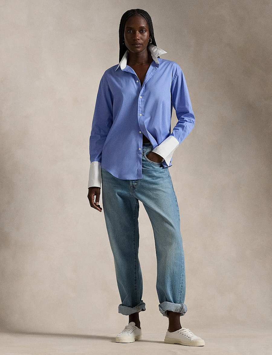 Polo Ralph Lauren - Extended-Cuff Cotton Shirt - chopin blue - 0