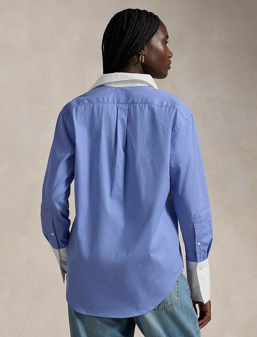 Polo Ralph Lauren - Extended-Cuff Cotton Shirt - chopin blue - 2
