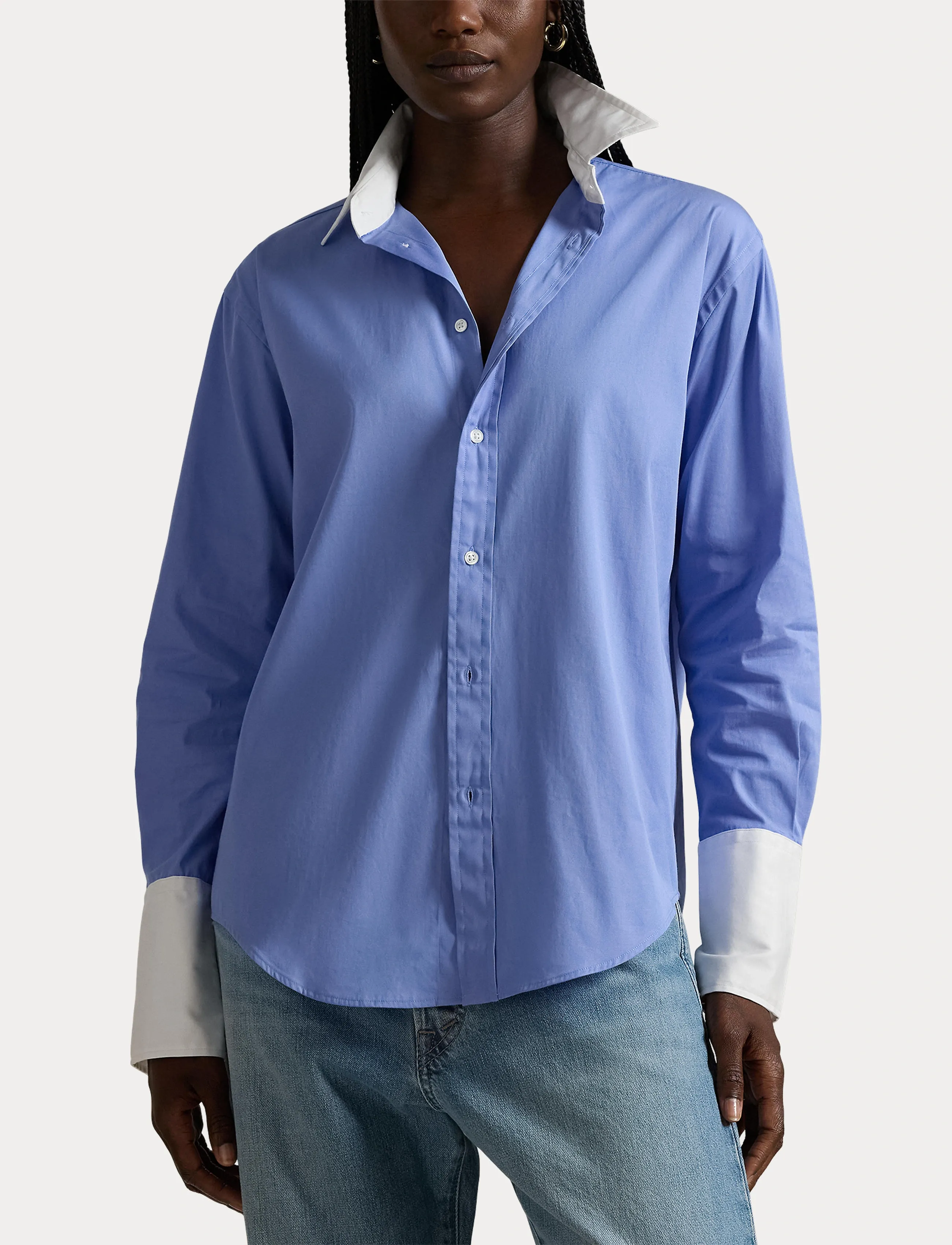 Polo Ralph Lauren - Extended-Cuff Cotton Shirt - chopin blue - 5