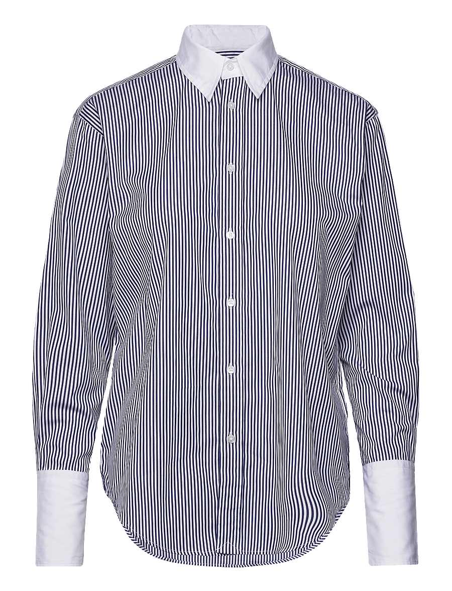 Polo Ralph Lauren - Extended-Cuff Striped Cotton Shirt - chemises à manches longues - 1322 white/ fall - 1