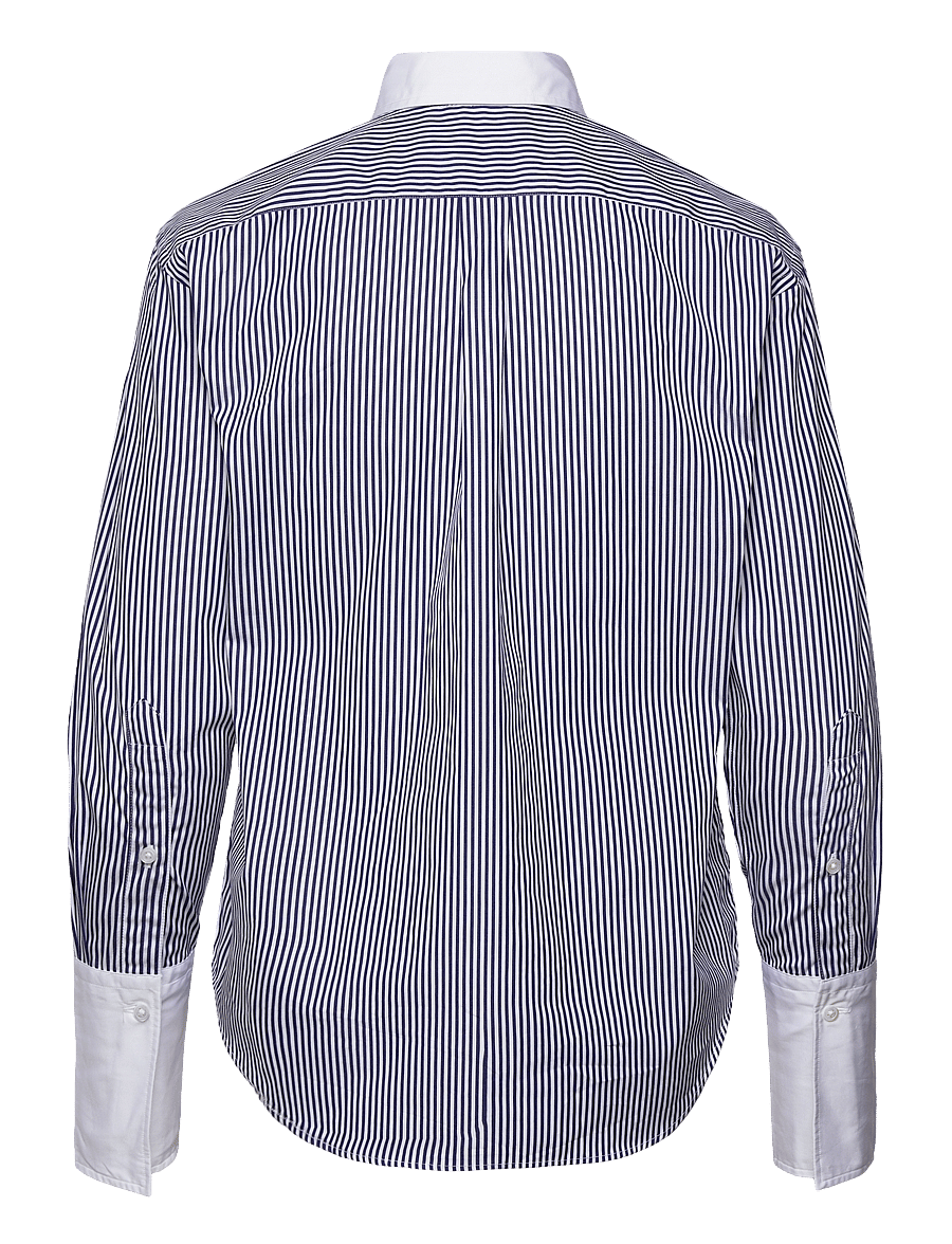 Polo Ralph Lauren - Extended-Cuff Striped Cotton Shirt - chemises à manches longues - 1322 white/ fall - 2
