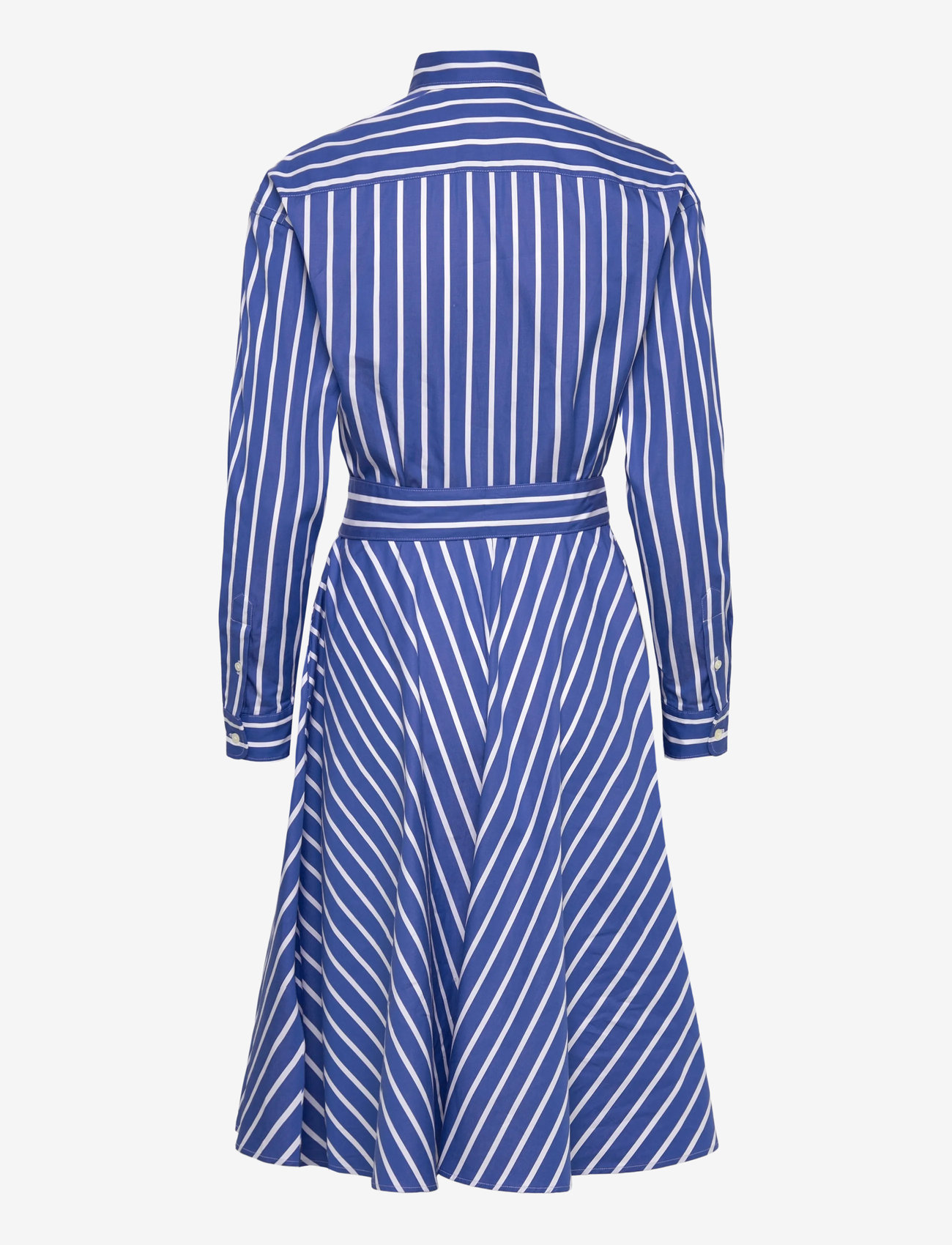 Polo Ralph Lauren - Belted Wide-Stripe Cotton Shirtdress - skjortklänningar - 5170 blue/white - 1
