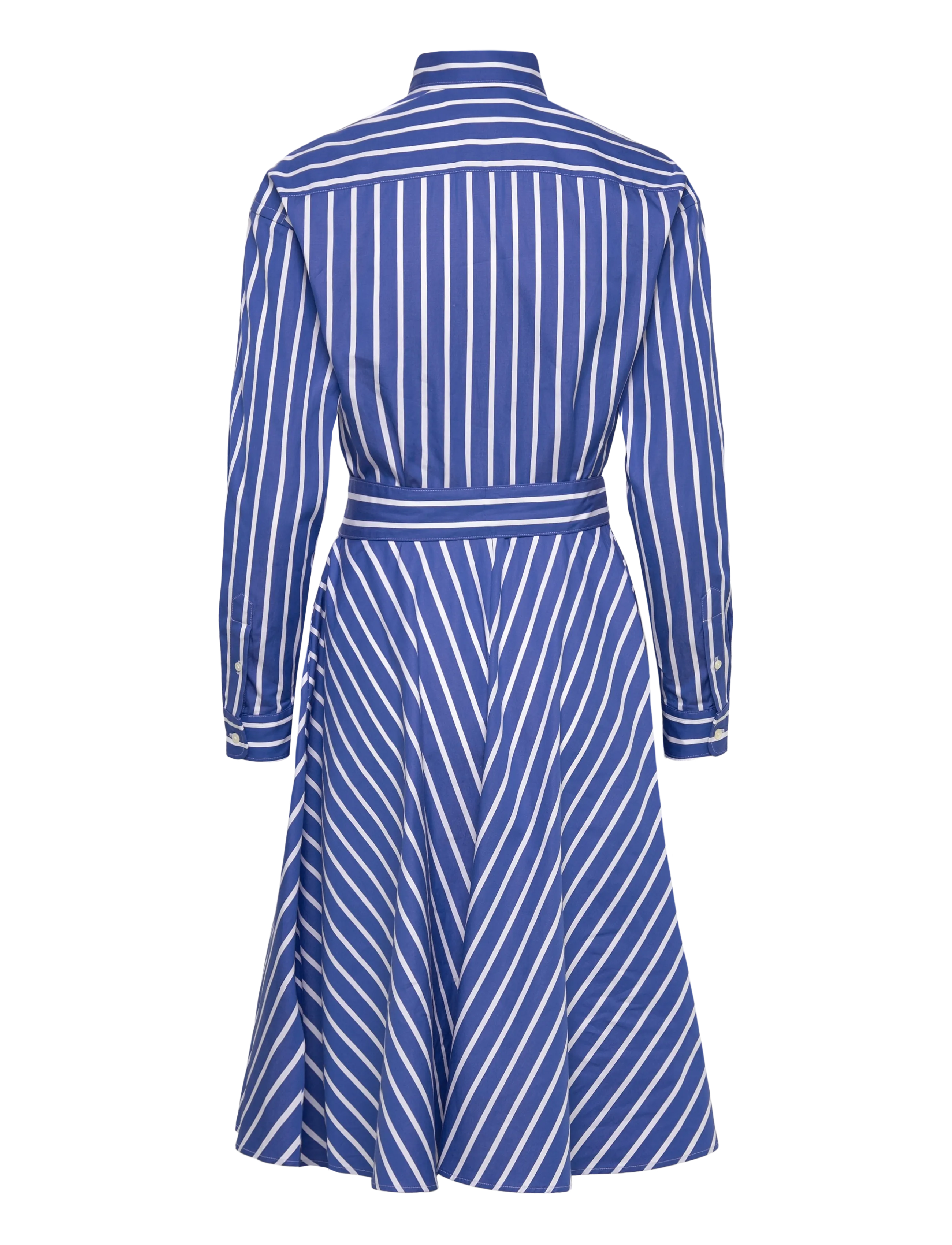Polo Ralph Lauren - Belted Wide-Stripe Cotton Shirtdress - robes chemises - 5170 blue/white - 1