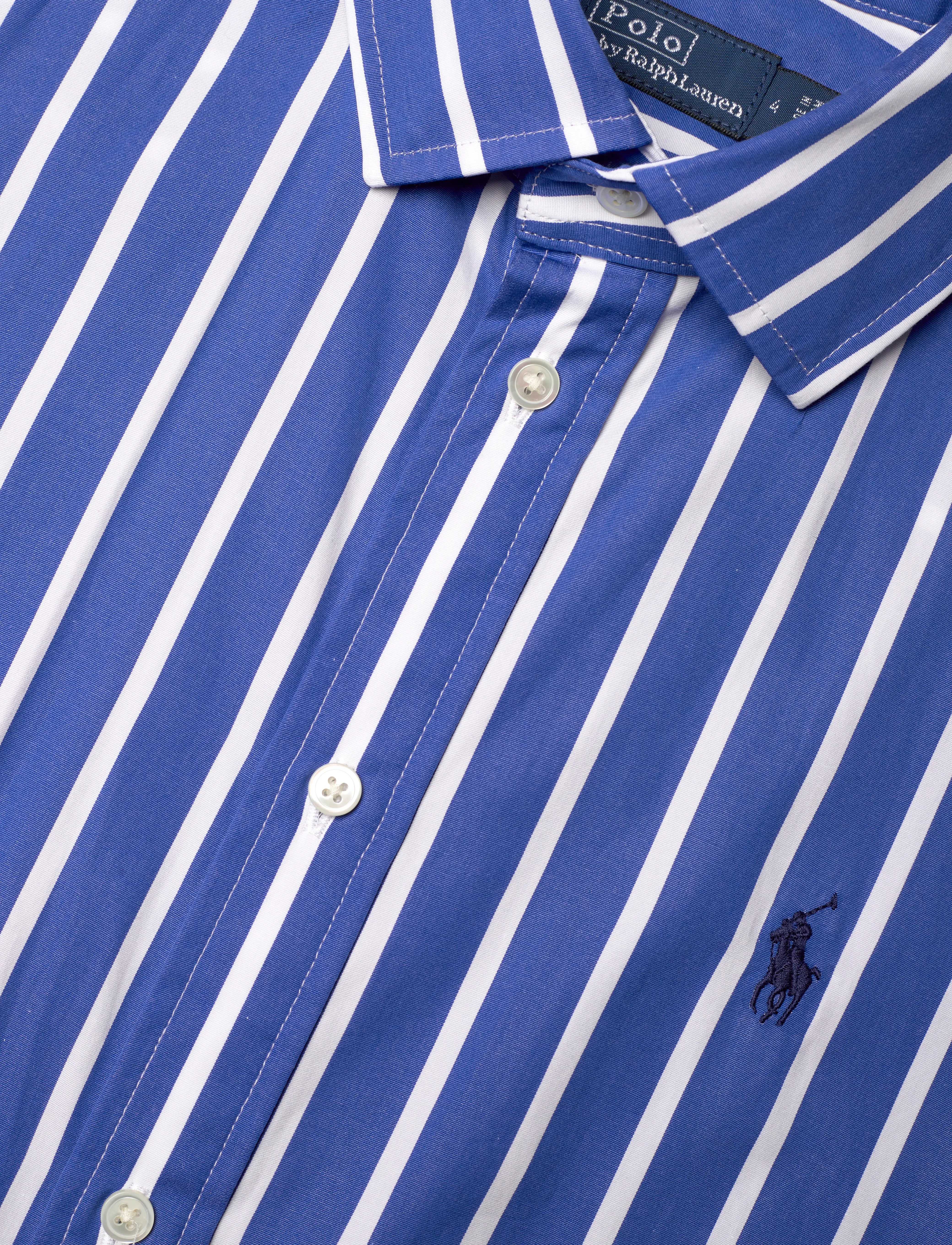 Polo Ralph Lauren - Belted Wide-Stripe Cotton Shirtdress - robes chemises - 5170 blue/white - 2