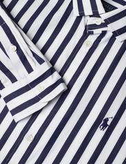 Polo Ralph Lauren - Belted Wide-Stripe Cotton Shirtdress - särkkleidid - 970a navy/white - 2