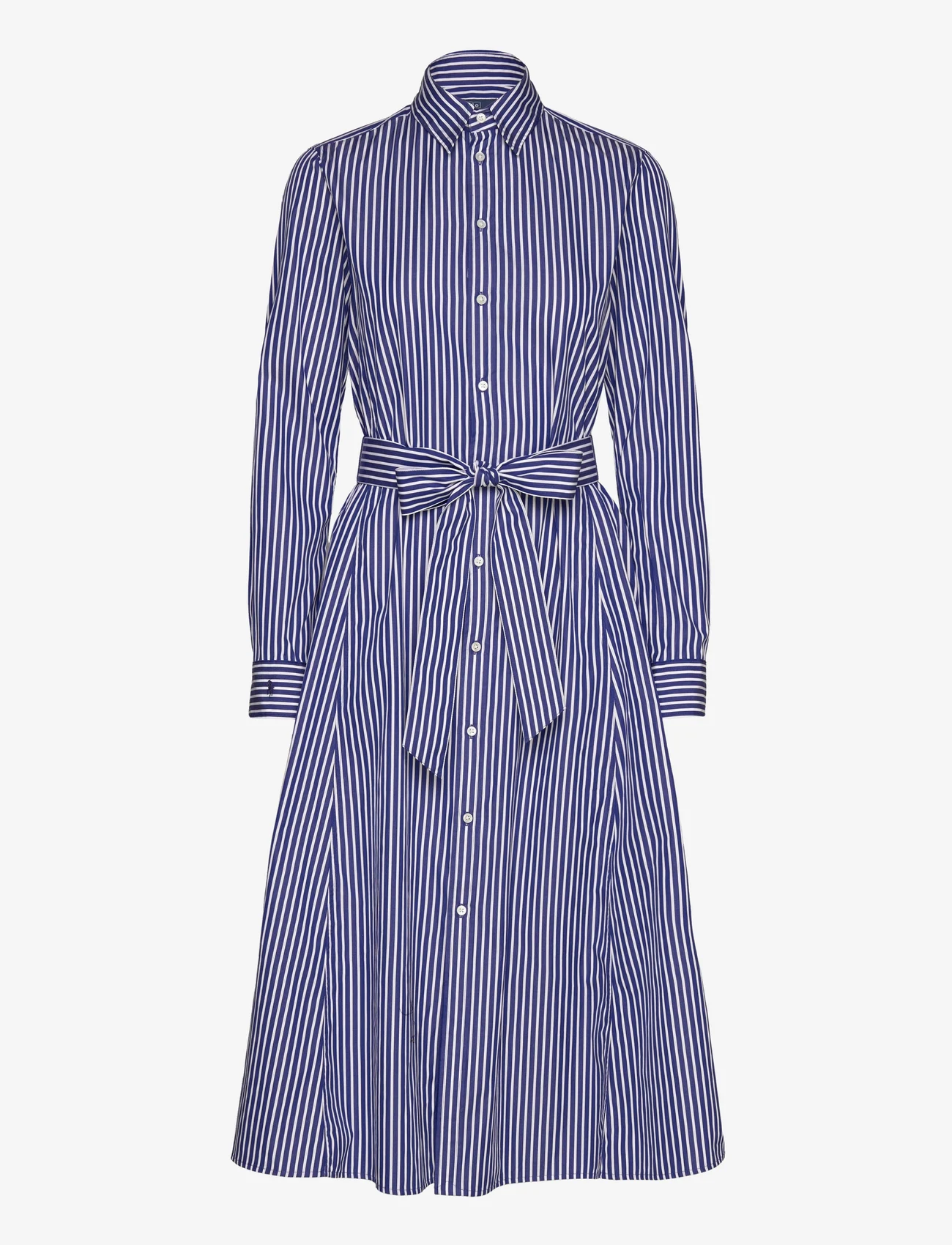 Polo Ralph Lauren - Belted Striped Cotton Shirtdress - shirt dresses - 1073b bright navy - 1