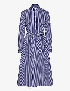 Belted Striped Cotton Shirtdress, Polo Ralph Lauren