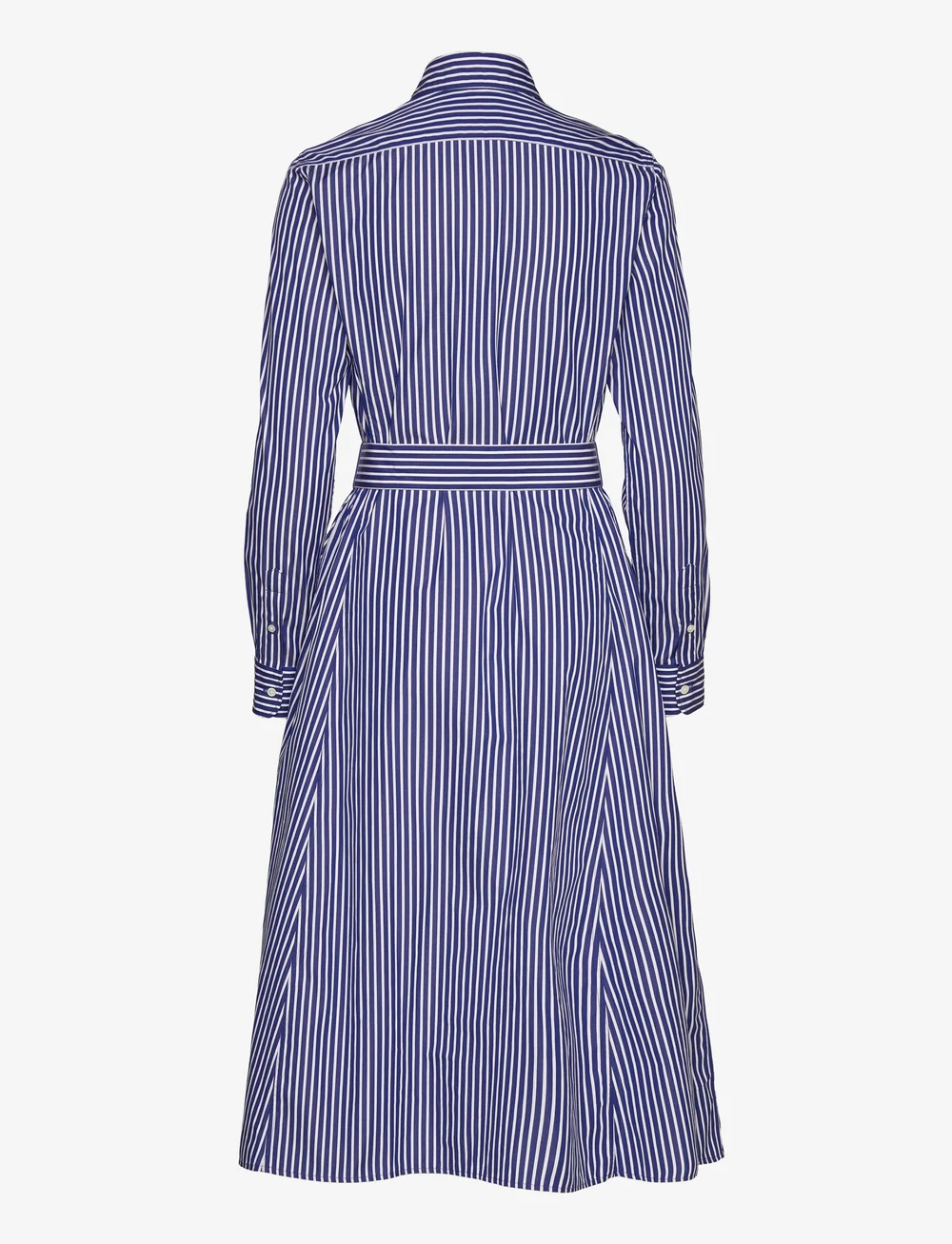 Belted top striped dress