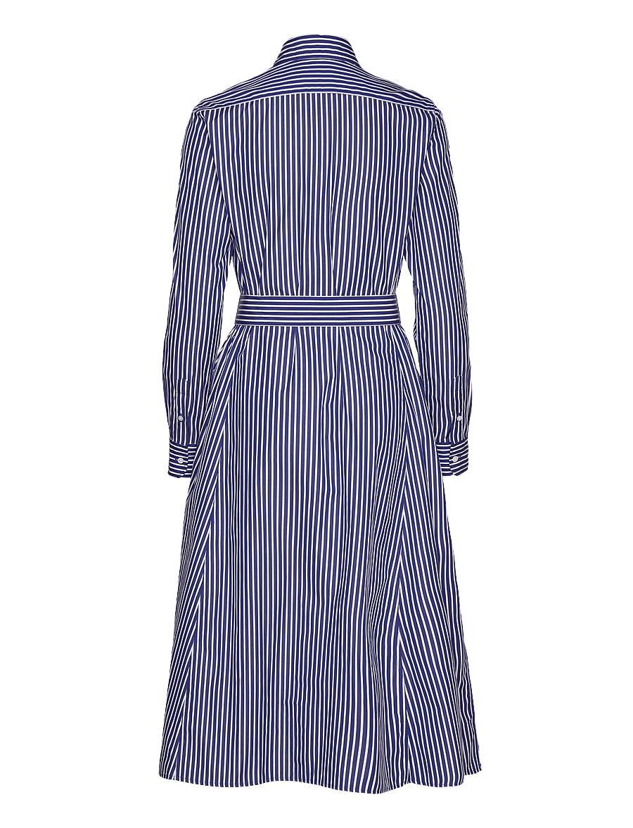Polo Ralph Lauren - Belted Striped Cotton Shirtdress - robes chemises - 1073b bright navy - 2