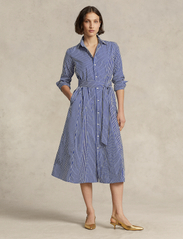 Polo Ralph Lauren - Belted Striped Cotton Shirtdress - shirt dresses - 1073b bright navy - 0