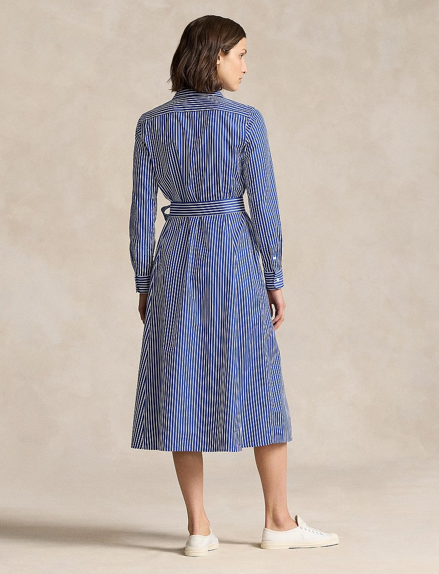 Polo Ralph Lauren - Belted Striped Cotton Shirtdress - robes chemises - 1073b bright navy - 5