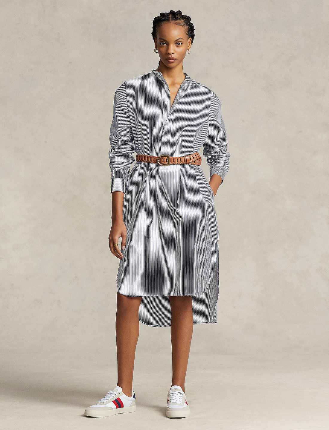 Striped ralph lauren dress best sale