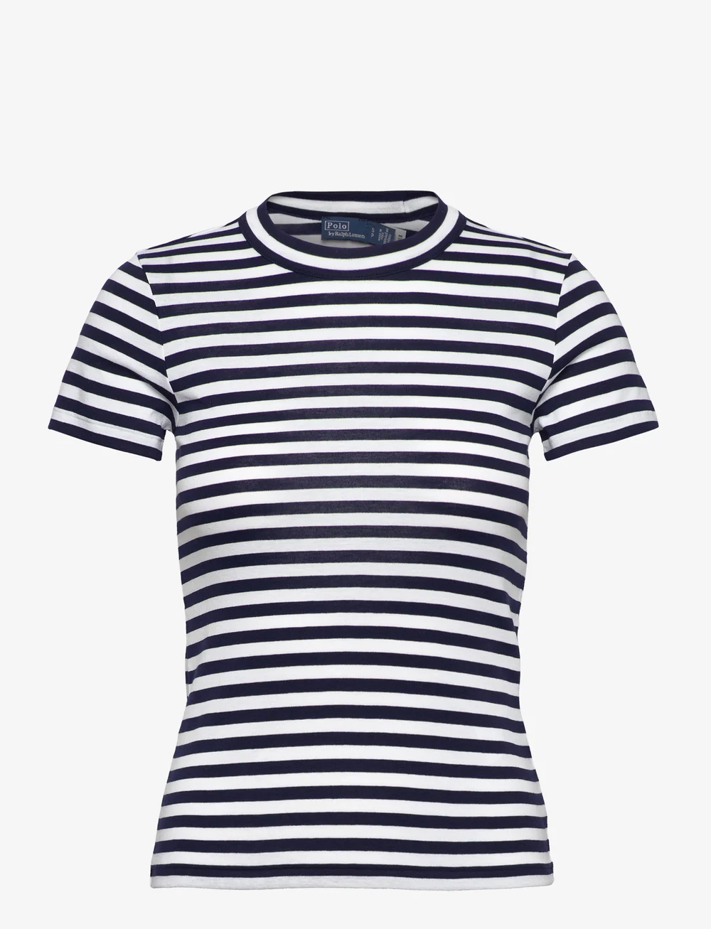 Black and white striped ralph lauren polo on sale