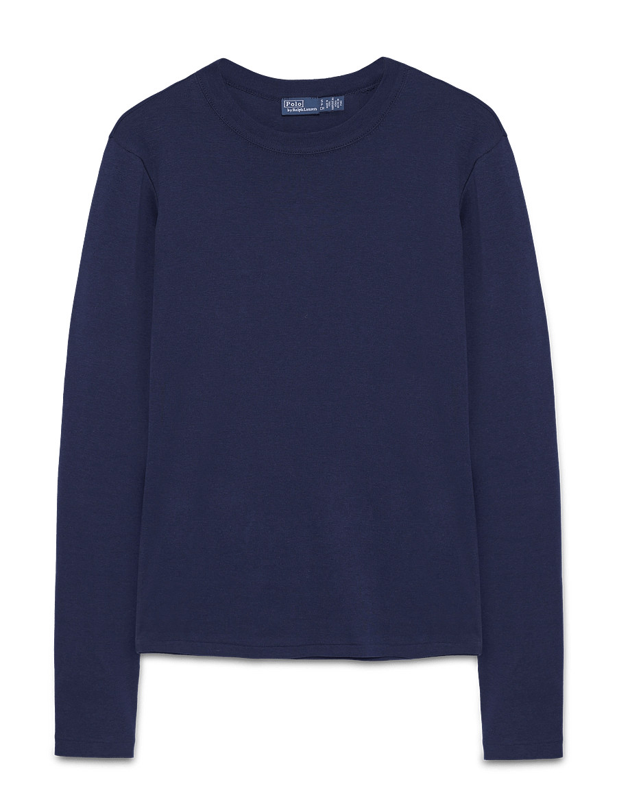 Polo Ralph Lauren - Slim Fit Cotton Long-Sleeve Tee - langærmede toppe - newport navy - 2