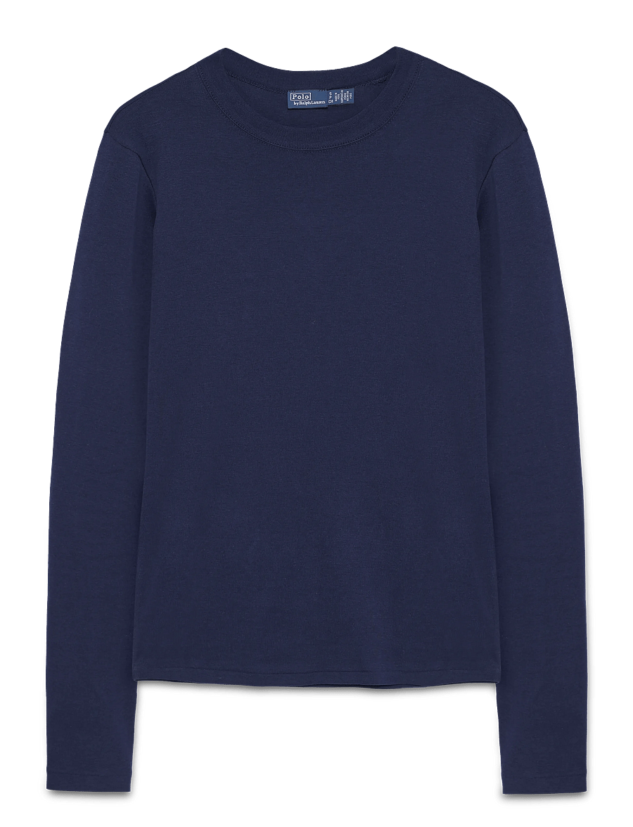 Polo Ralph Lauren - Slim Fit Cotton Long-Sleeve Tee - langærmede toppe - newport navy - 1