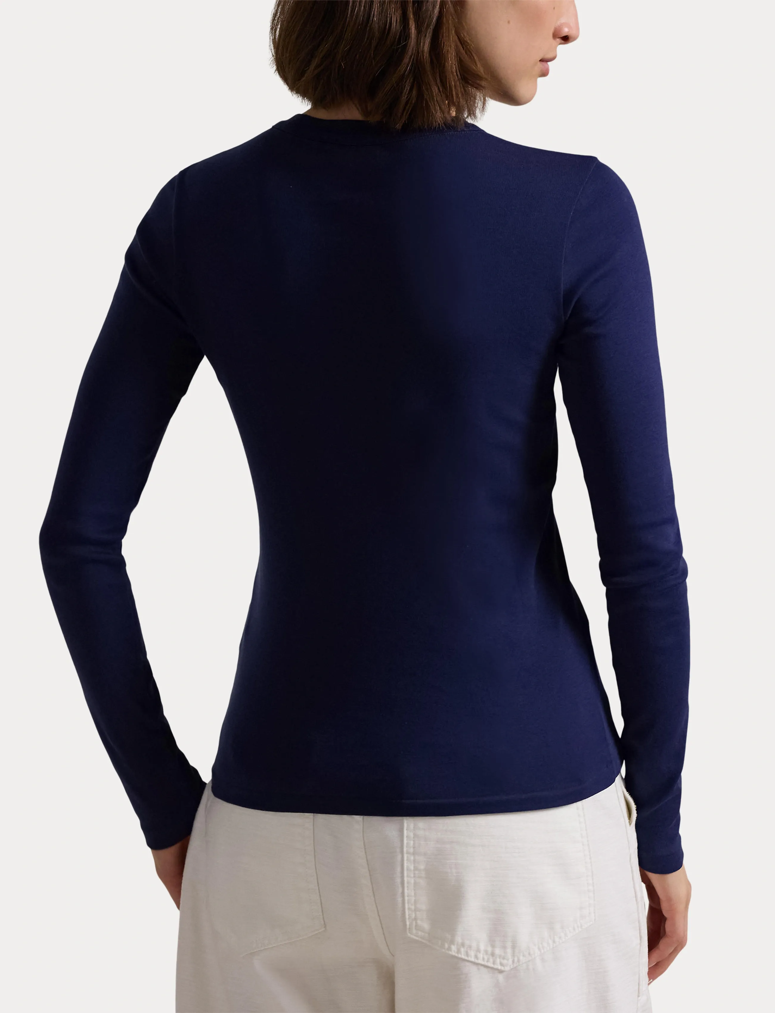 Polo Ralph Lauren Slim Fit Cotton Long-Sleeve Tee skjortor dam – bild 6
