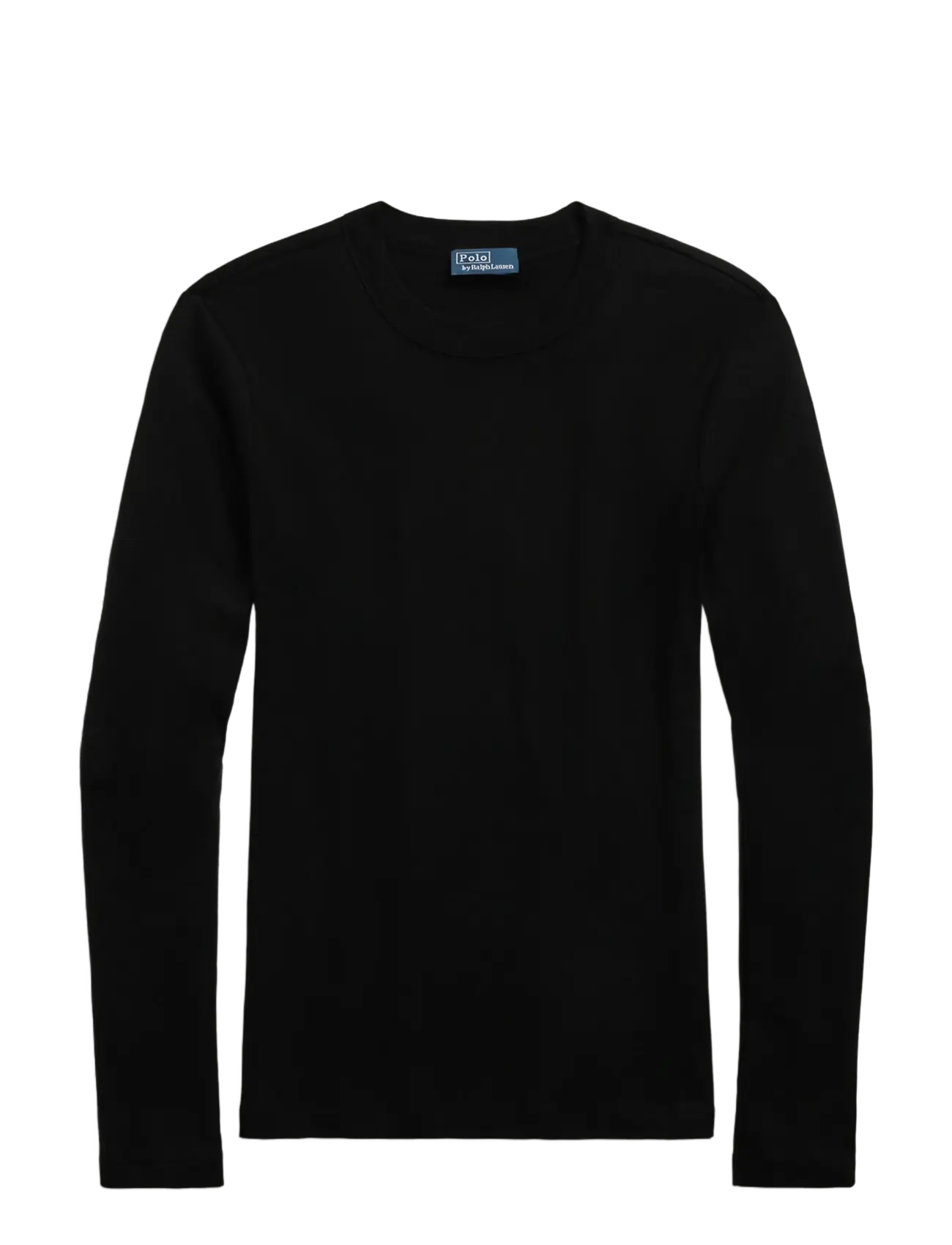 Polo Ralph Lauren Slim Fit Cotton Long-Sleeve Tee - Transitional Layering - POLO BLACK / black