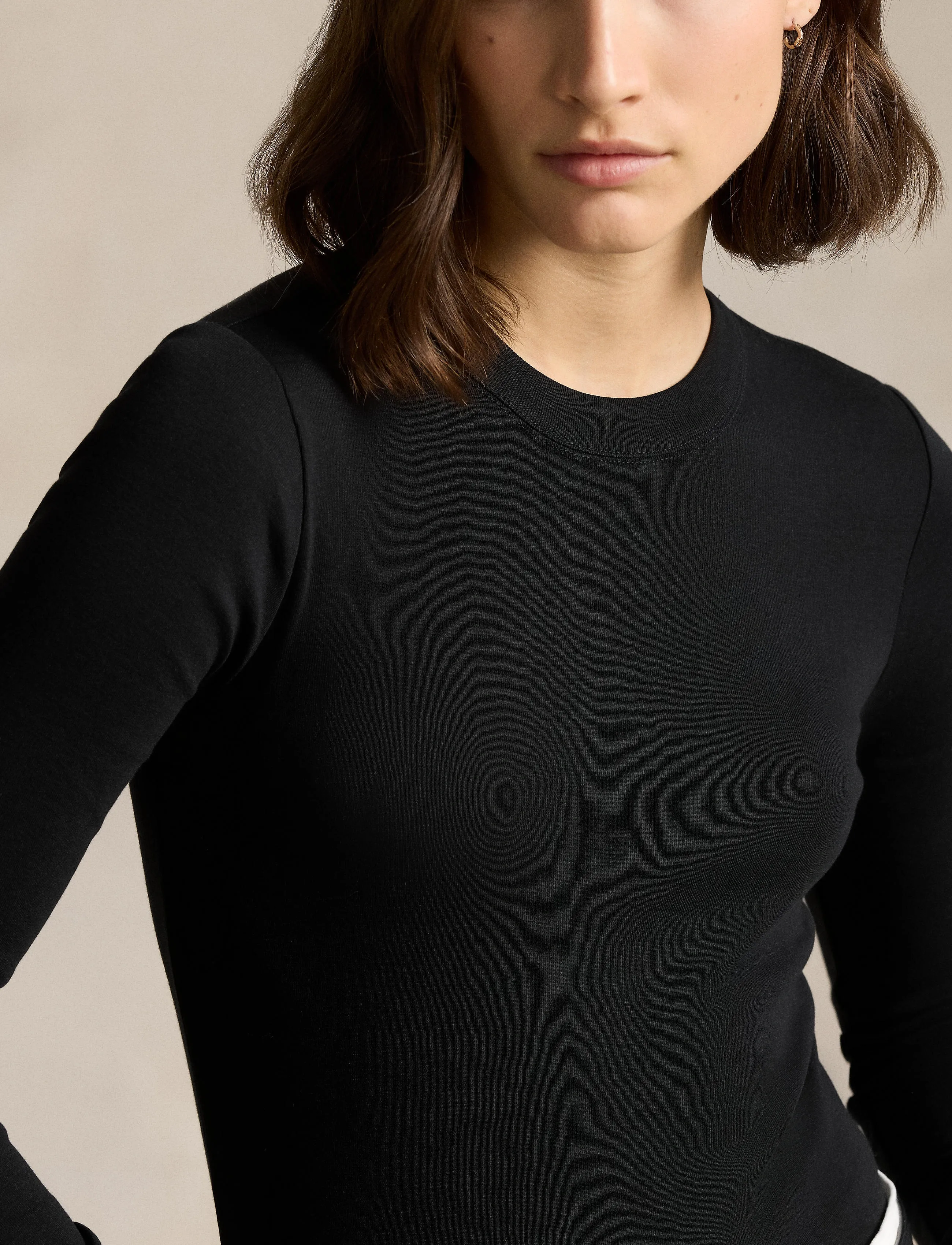 Polo Ralph Lauren Slim Fit Cotton Long-Sleeve Tee skjortor dam – bild 7