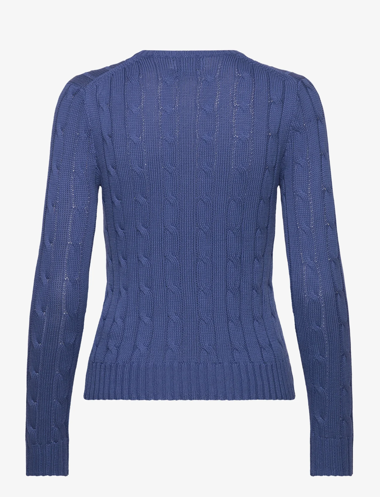 Polo Ralph Lauren - Cable-Knit Cotton Crewneck Sweater - džemperiai - gem blue - 1