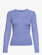 Cable-Knit Cotton Crewneck Sweater - NEW LITCHFIELD BL