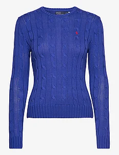 Cable-Knit Cotton Crewneck Sweater, Polo Ralph Lauren