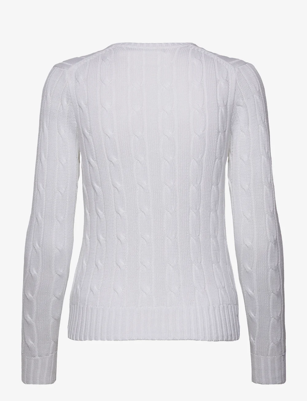 Polo Ralph Lauren - Cable-Knit Cotton V-Neck Sweater - pullover - white - 1