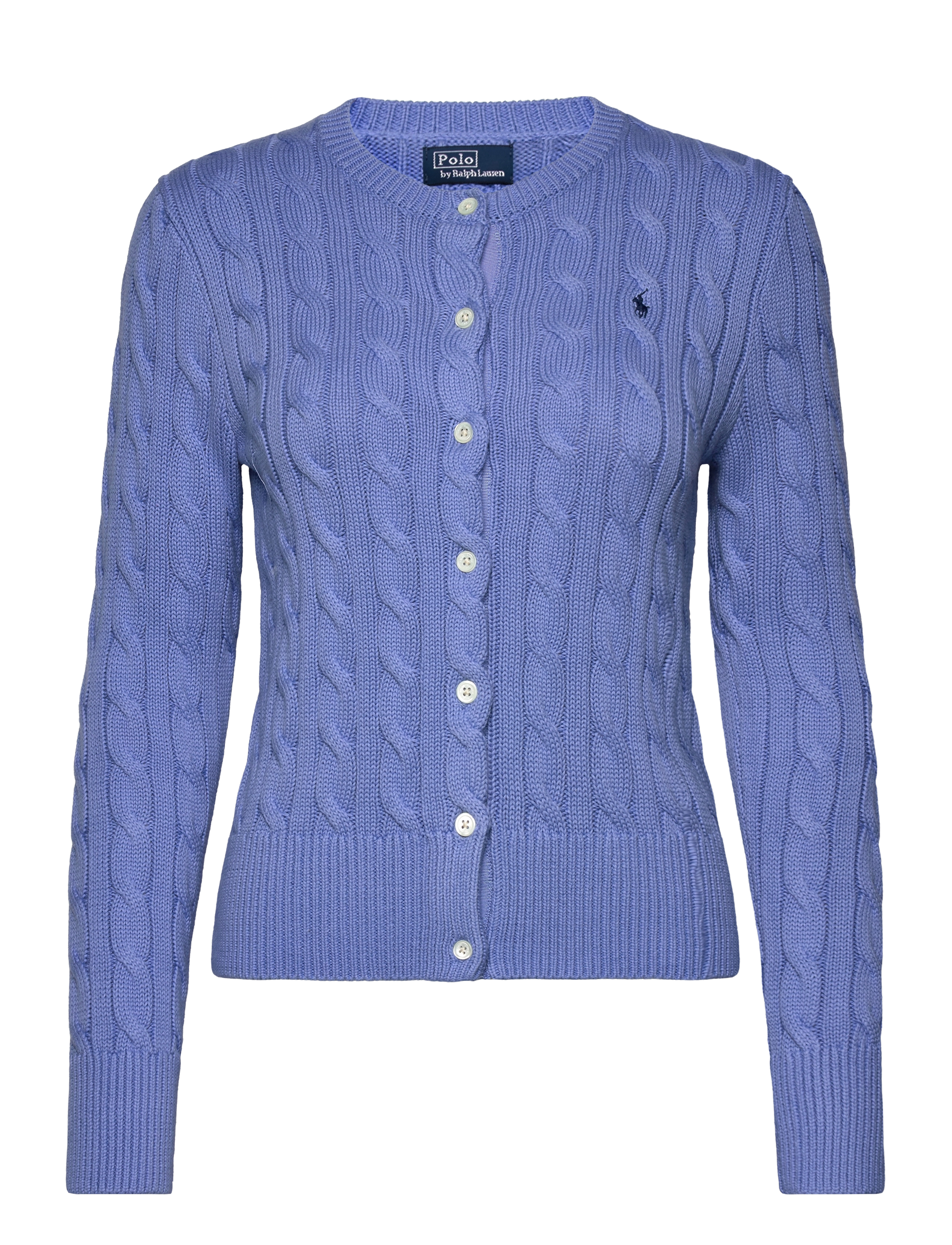 Polo Ralph Lauren - Cable-Knit Cotton Crewneck Cardigan - new litchfield bl - 1