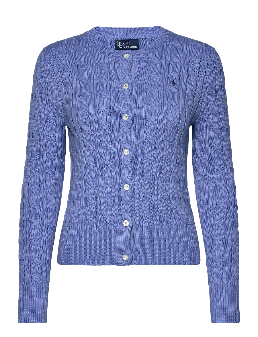 Polo Ralph Lauren - Cable-Knit Cotton Crewneck Cardigan - strickjacken - new litchfield bl - 1