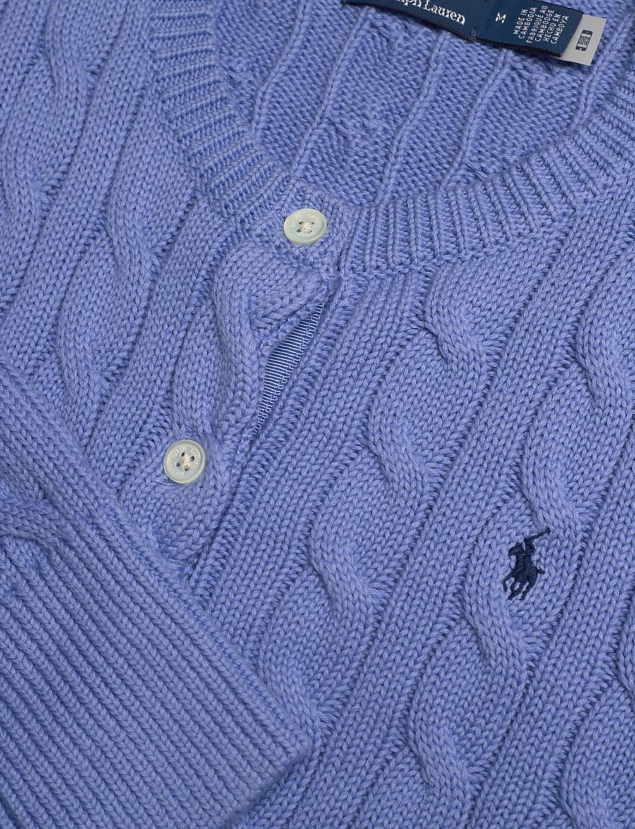 Polo Ralph Lauren - Cable-Knit Cotton Crewneck Cardigan - strickjacken - new litchfield bl - 3