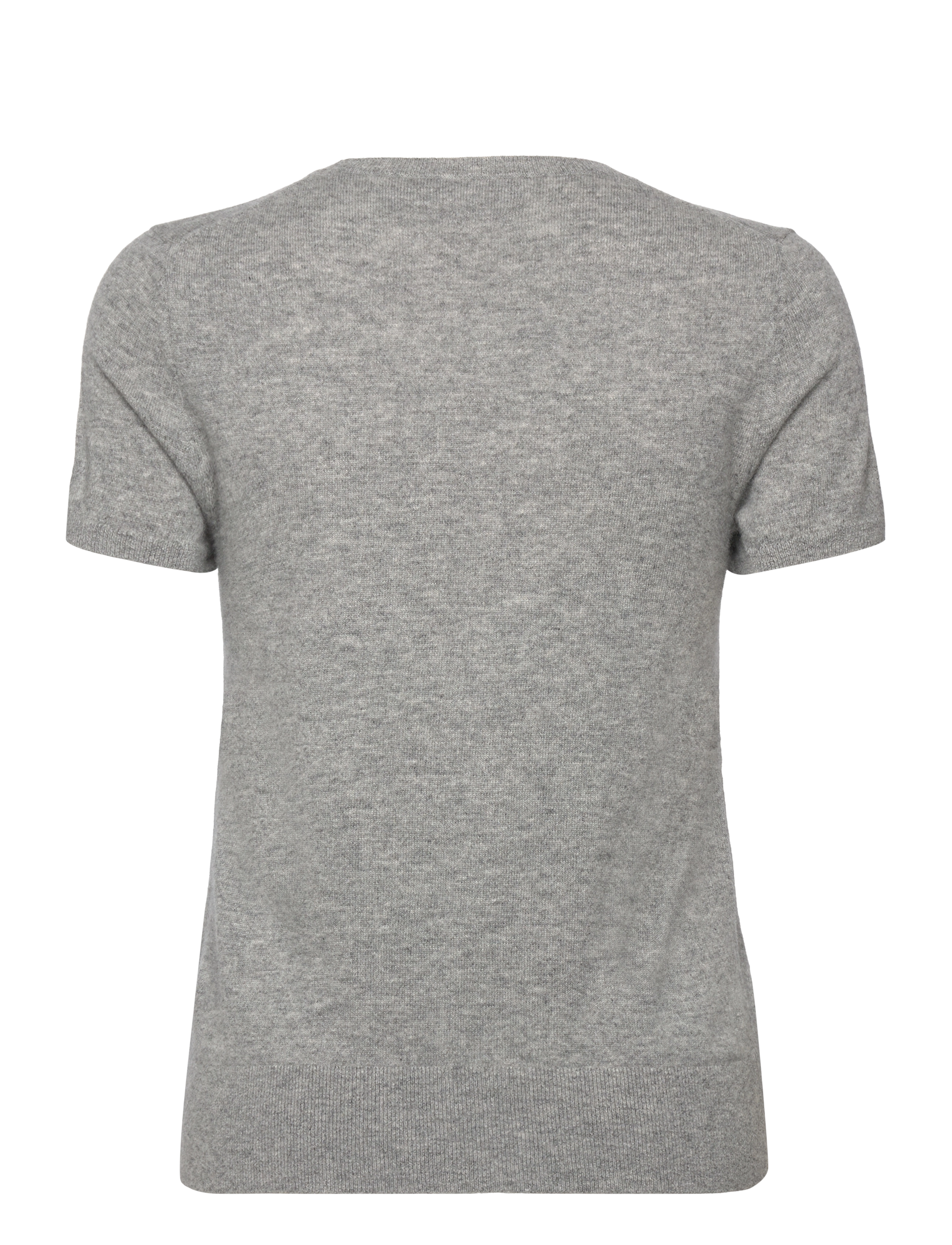 Polo Ralph Lauren - Cashmere Short-Sleeve Crewneck Jumper - battalion grey he - 1