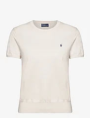 Polo Ralph Lauren - Cotton-Blend Short-Sleeve Sweater - t-shirts - collection cream - 0