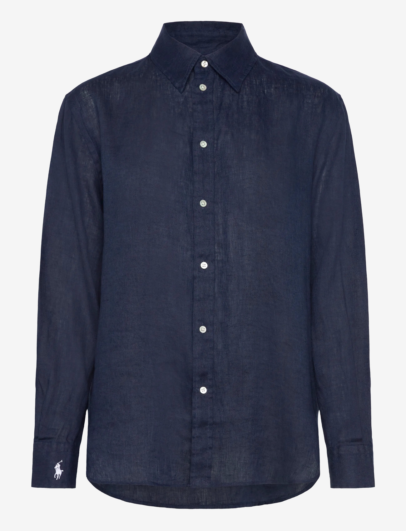 Polo Ralph Lauren - 17/1 PD LINEN-LSL-BFS - linneskjortor - newport navy - 0