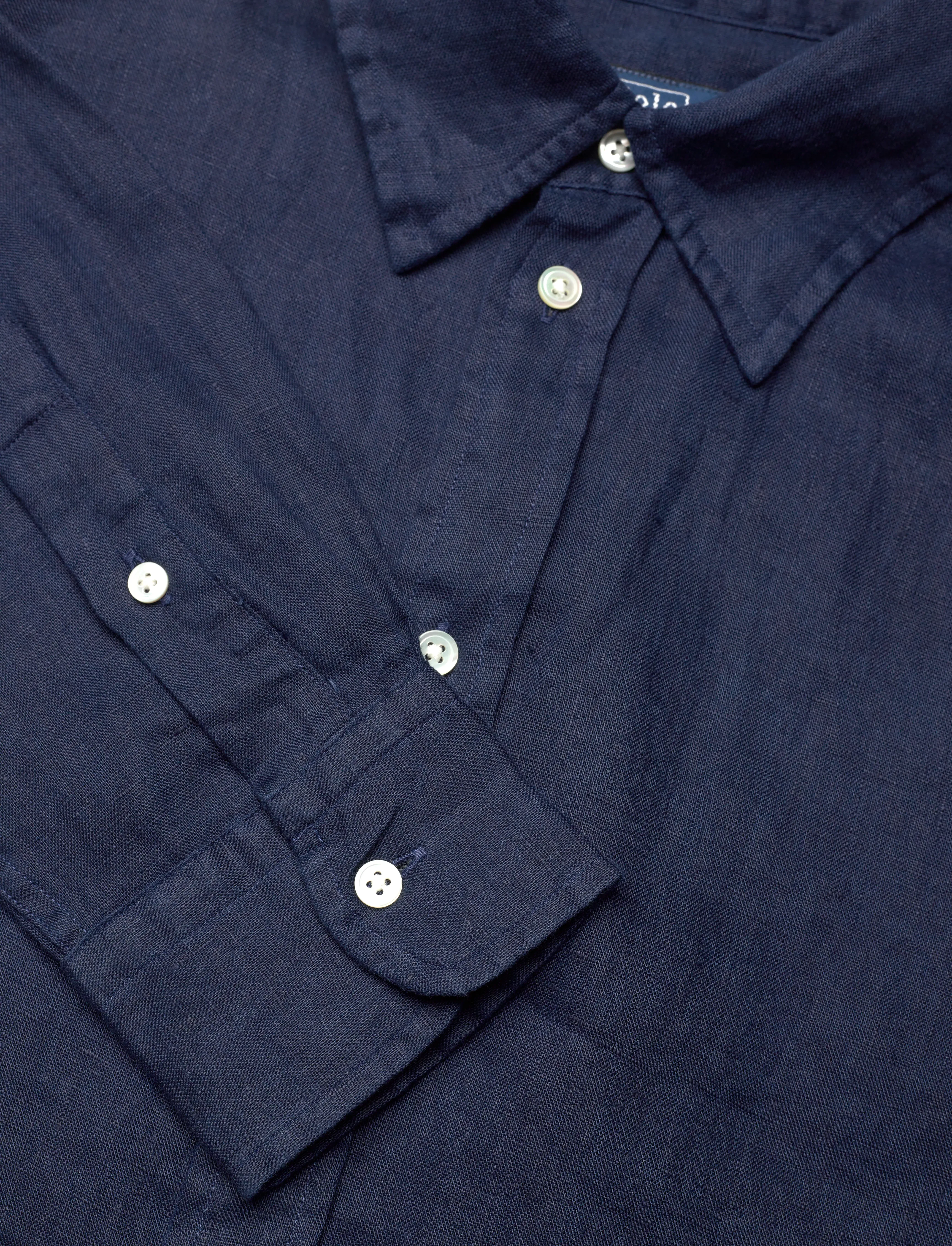 Polo Ralph Lauren - 17/1 PD LINEN-LSL-BFS - newport navy - 2