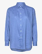 Relaxed Fit Linen Shirt - RIG BLUE