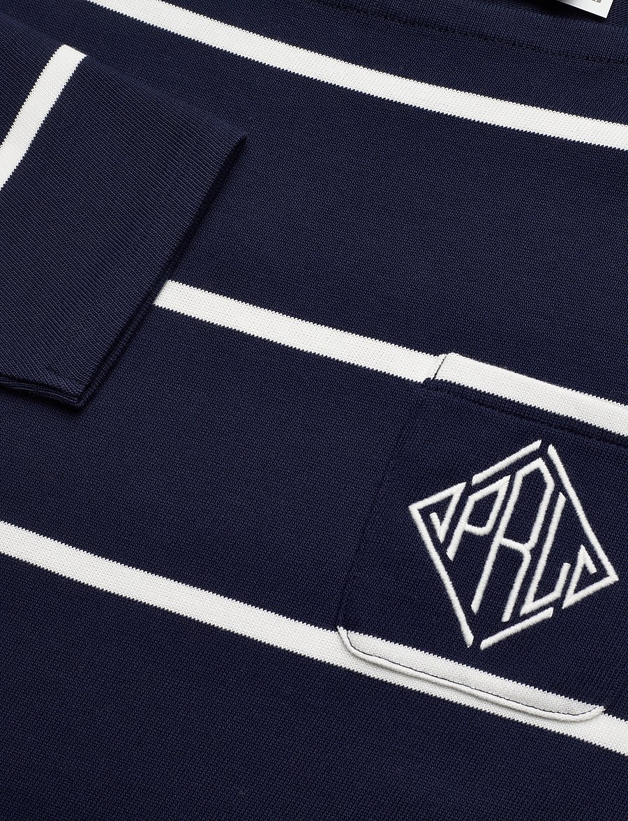 Polo Ralph Lauren - Monogram-Logo Striped Jersey Tee - cruise navy/deckw - 2