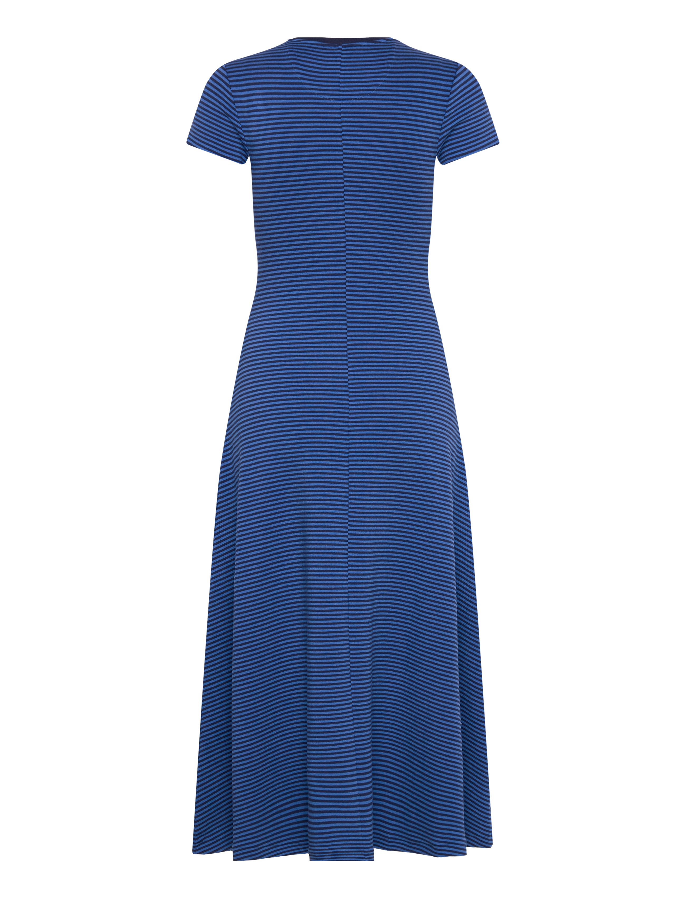 Polo Ralph Lauren - Striped Ribbed Cotton-Blend Dress - kite blue/newport - 1