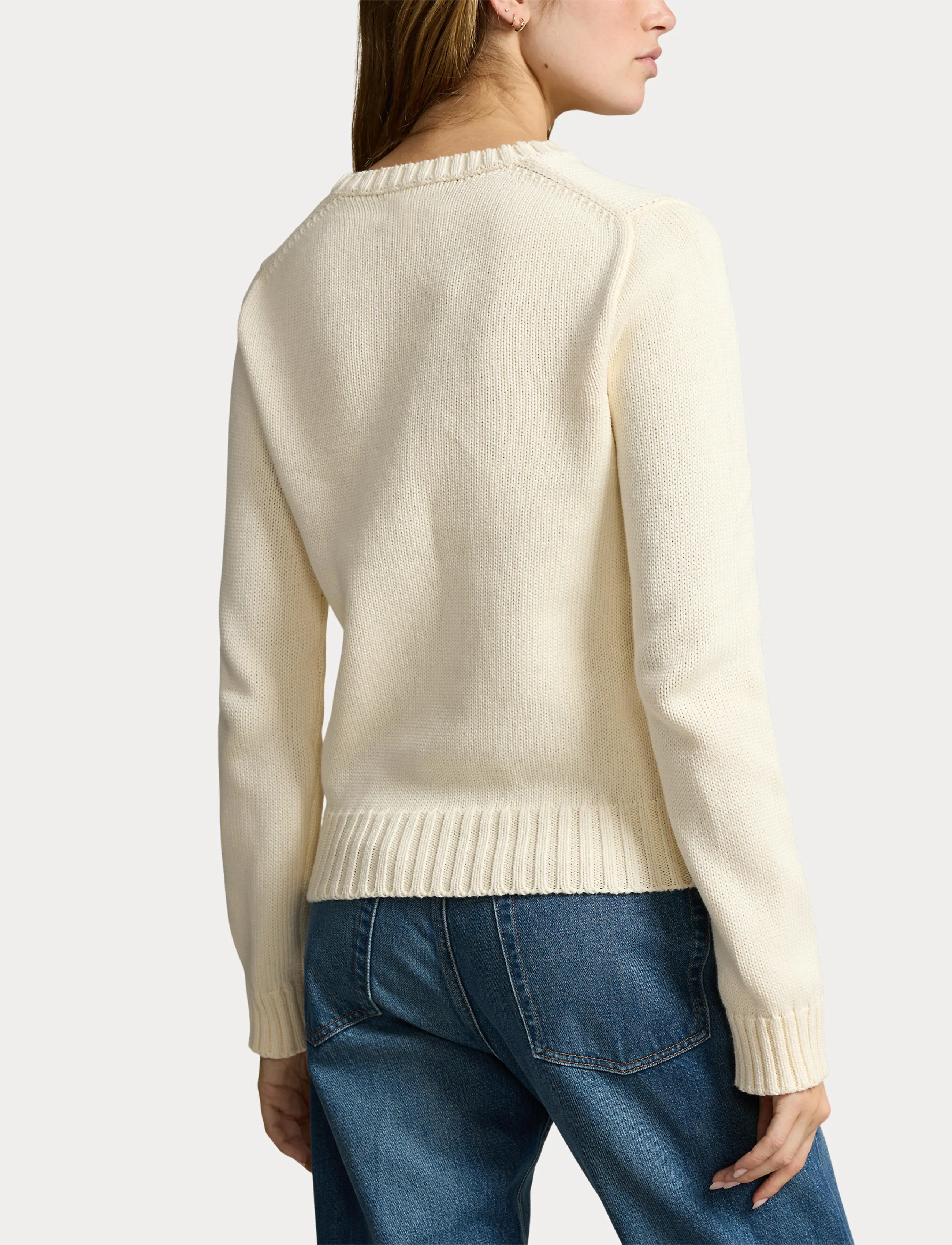 Polo Ralph Lauren 10/1 ROVING COTTON-LSL-PLO - Geburtstag - CREAM / cream