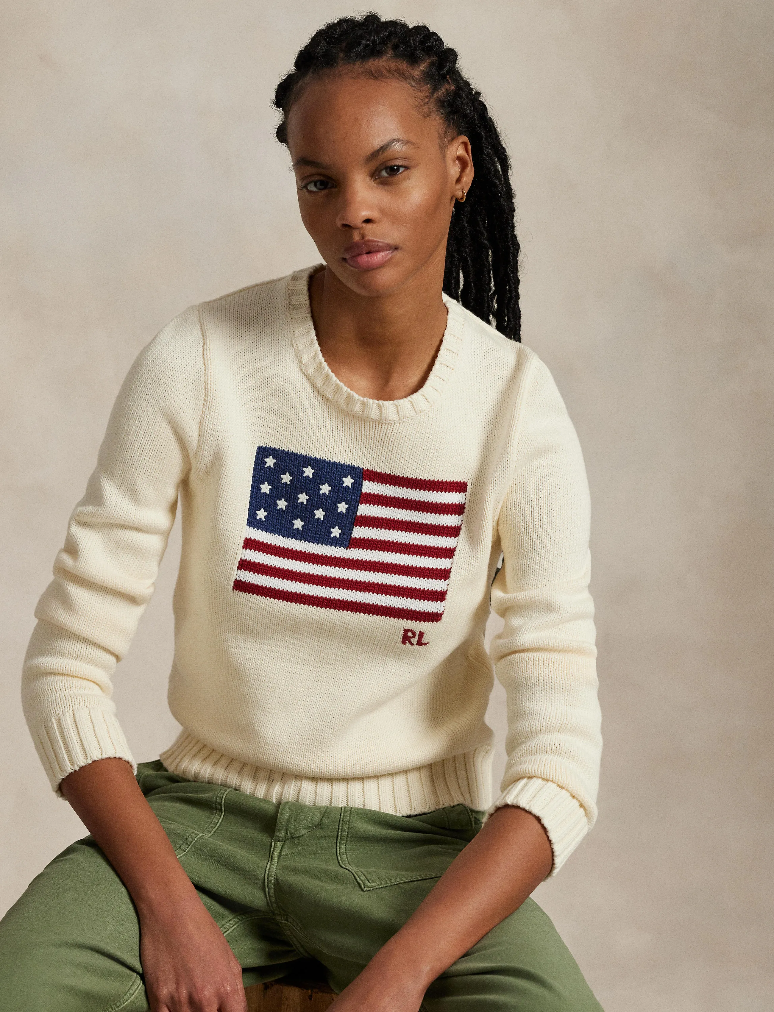 Polo Ralph Lauren 10/1 Roving Cotton-Lsl-Plo stickade tröjor dam – bild 10