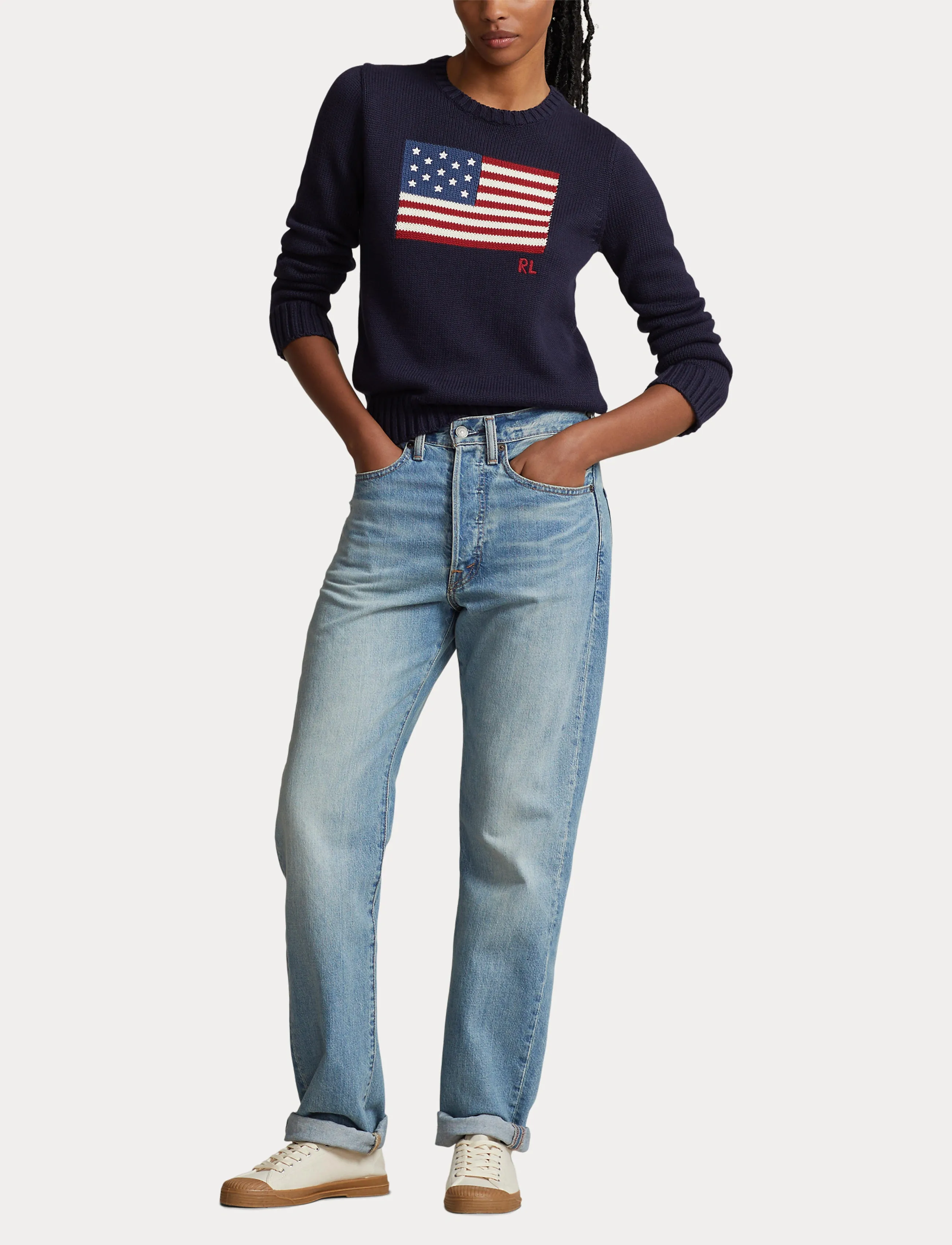 Polo Ralph Lauren - 10/1 ROVING COTTON-LSL-PLO - pulls - navy - 4