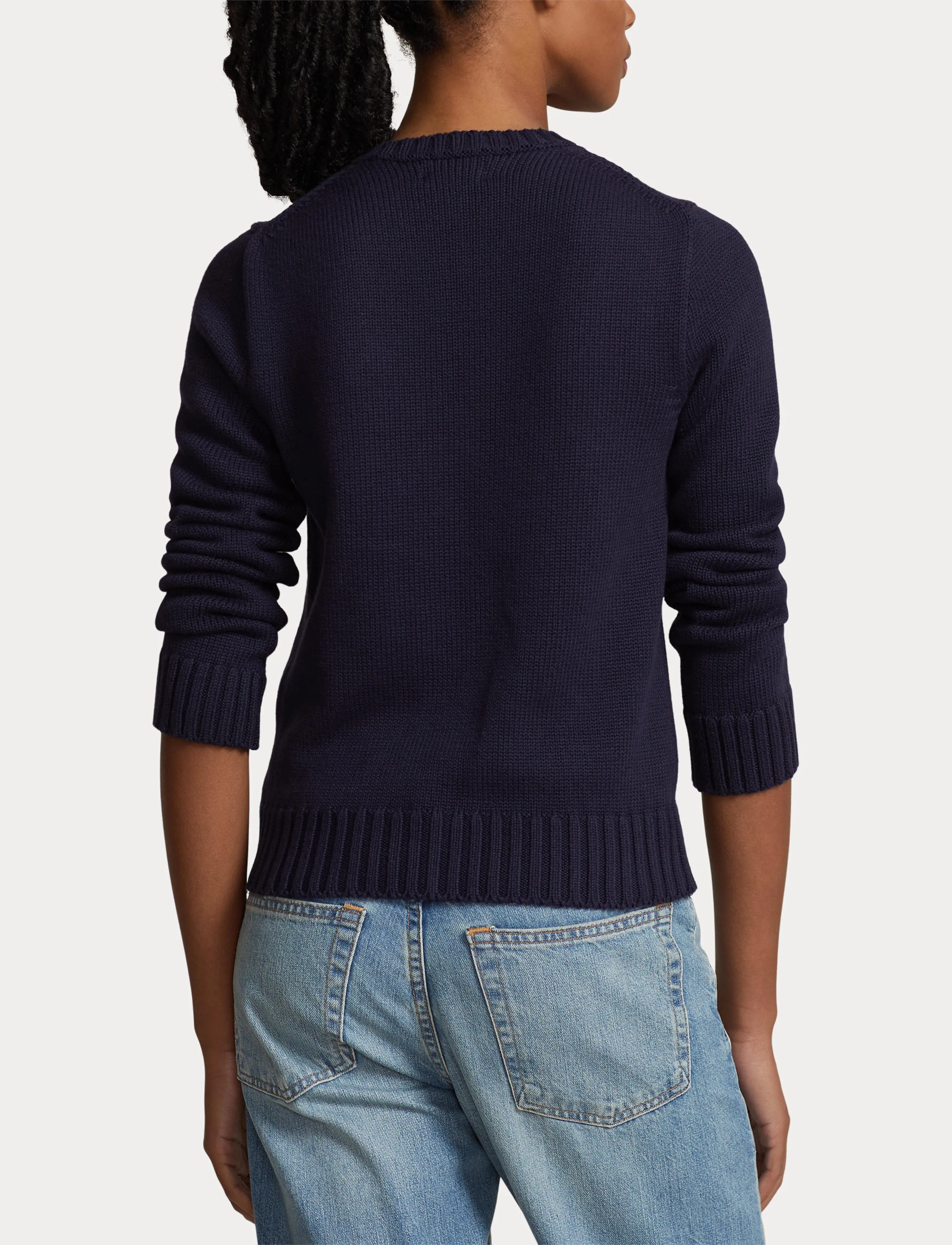 Polo Ralph Lauren 10/1 ROVING COTTON-LSL-PLO - Knitwear - NAVY / navy